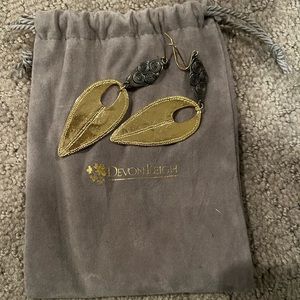 Devon Leigh Gold Leaf Earrings